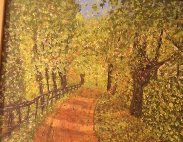 Painting titled "camino" by Mayte Ayuso (Matete), Original Artwork