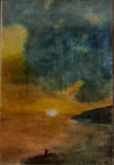 Painting titled "AMANECE" by Mayte Ayuso (Matete), Original Artwork, Watercolor