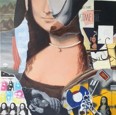 Pintura titulada "Homage to Mona Lisa…" por Mayya Batulina, Obra de arte original, Acrílico