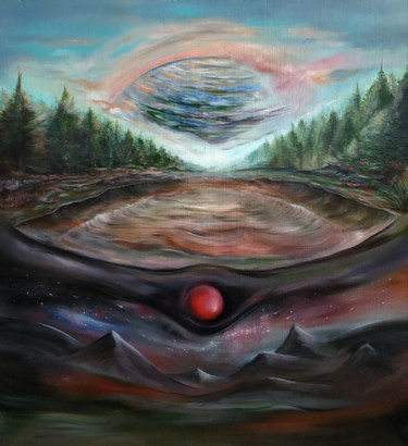 Painting titled ""Dual world" ( Дуал…" by Igor Mazaletskiy, Original Artwork, Oil