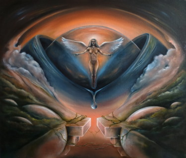 Картина под названием "Arousal (Пробуждени…" - Igor Mazaletskiy, Подлинное произведение искусства, Масло Установлен на Дерев…