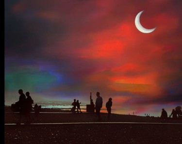 Photographie intitulée "Coucher de soleil" par Patrick Maze, Œuvre d'art originale, Photographie numérique