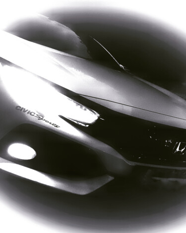 Fotografie mit dem Titel "Honda Civic" von Patrick Maze, Original-Kunstwerk, Digitale Fotografie