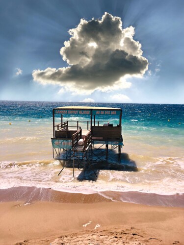 Photography titled "La plage Cannes" by Patrick Maze, Original Artwork, Digital Photography