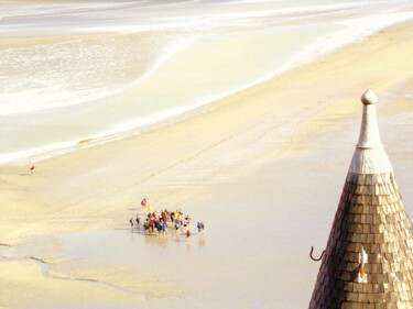 Fotografía titulada "Baie Mont Saint Mic…" por Patrick Maze, Obra de arte original, Fotografía digital