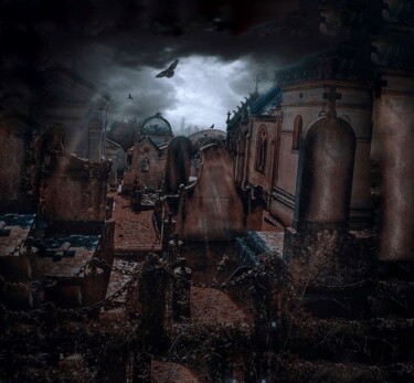 Фотография под названием "Cimetière Monumental" - Patrick Maze, Подлинное произведение искусства, Цифровая фотография