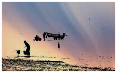 Фотография под названием "Scène à la mer" - Patrick Maze, Подлинное произведение искусства, Цифровая фотография
