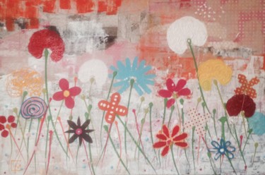 Peinture intitulée "My wonderfull garden" par Catherine Mazerand, Œuvre d'art originale, Acrylique