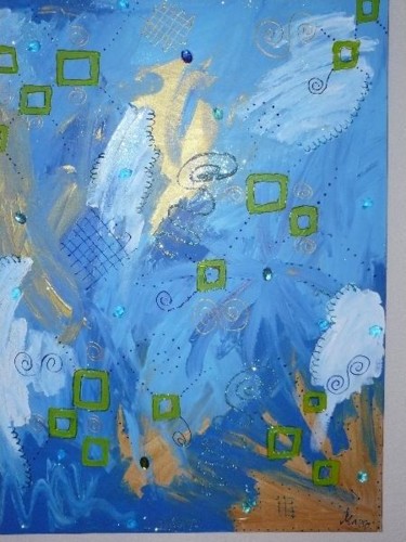 Peinture intitulée "ocean" par Mazz, Œuvre d'art originale, Huile