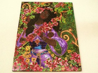 Peinture intitulée "esmeralda" par Mazz, Œuvre d'art originale, Huile