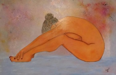 Malerei mit dem Titel "Mérédith" von Patricia Mazzeo, Original-Kunstwerk, Acryl