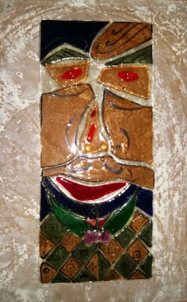 Sculpture titled "Mika" by Patricia Mazzeo, Original Artwork, Glass