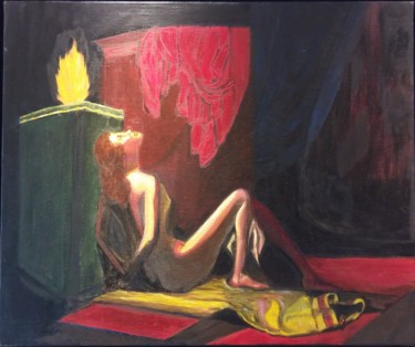 Pittura intitolato "Cassandre" da Patricia Mazzeo, Opera d'arte originale, Olio