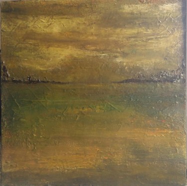 Schilderij getiteld "Crépuscule" door Patricia Mazzeo, Origineel Kunstwerk, Olie