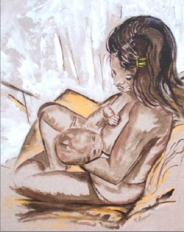 Peinture intitulée "Privimège de Quentin" par Anne Marie Mazzocchi, Œuvre d'art originale, Huile
