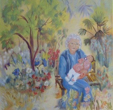 Peinture intitulée "Alician CATALAN" par Anne Marie Mazzocchi, Œuvre d'art originale, Huile