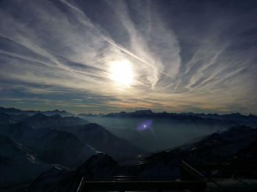 brume au Pic du Midi Photographie intitulée "brume au Pic du Midi" par Anne Marie Mazzocchi, Œuvre d'art originale, Photographie non manipulée