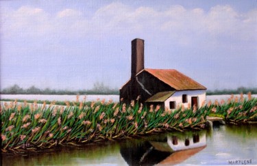 Painting titled "Albufera" by Marie Baudry (Marylene), Original Artwork, Oil