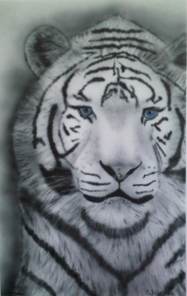 Painting titled "LE TIGRE" by M.Balestrie, Original Artwork