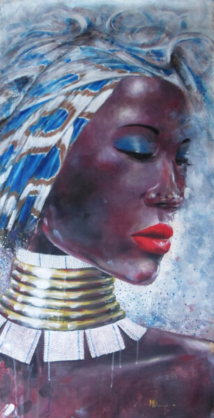 Schilderij getiteld "The Culture of Fash…" door Mbongeni, Origineel Kunstwerk, Acryl