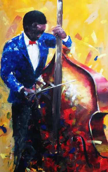 Painting titled "Classic Jazz" by Mbongeni, Original Artwork, Acrylic