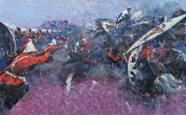 Painting titled "Anglo-Zulu Battle (…" by Mbongeni, Original Artwork, Acrylic