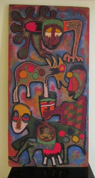 Картина под названием "THE SACRIFICE OF AB…" - Marvel Perilla, Подлинное произведение искусства, Другой