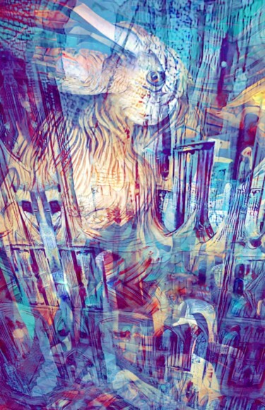 Цифровое искусство под названием "TAXIDERMY 2" - Madalina Bita, Подлинное произведение искусства, Цифровая живопись