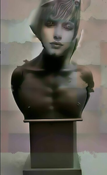 Цифровое искусство под названием "SELF PORTRAIT-NARCI…" - Madalina Bita, Подлинное произведение искусства, 2D Цифровая Работа