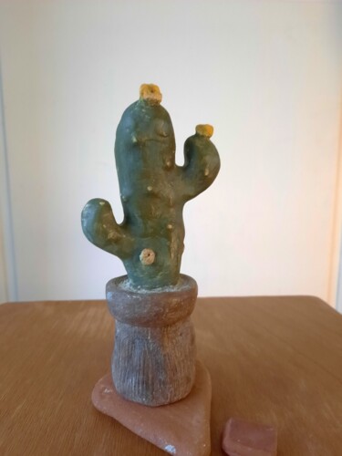 Sculpture titled "Catus concombre" by Mc Boucault (MCB), Original Artwork, Terra cotta