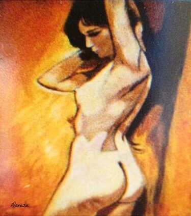 Painting titled "Nu" by Mc Devésa, Original Artwork, Oil