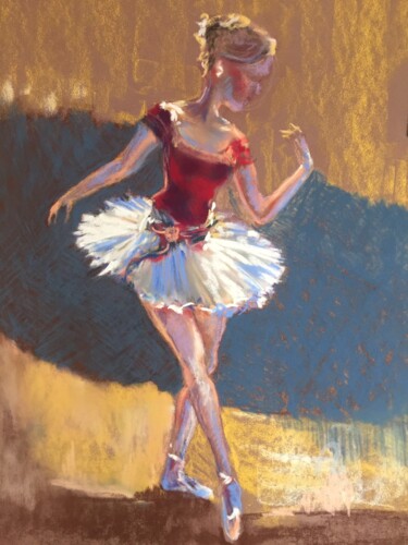 Painting titled "Pas de danse" by Mc Toulouse, Original Artwork, Pastel