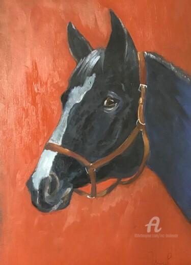 Painting titled "Yearling" by Mc Toulouse, Original Artwork, Oil