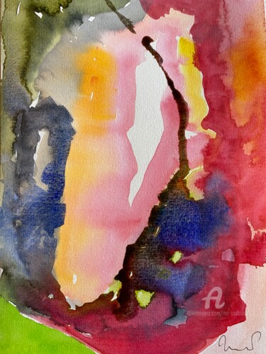 Painting titled "Untitled 1" by Mc Toulouse, Original Artwork, Watercolor