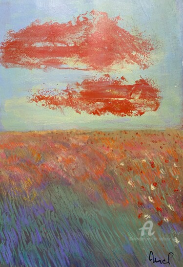 「Deux nuages」というタイトルの絵画 Mc Toulouseによって, オリジナルのアートワーク, アクリル