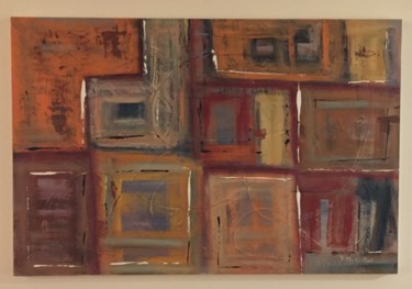 Painting titled "Geometrico" by Patricia Mc Alister, Original Artwork, Acrylic