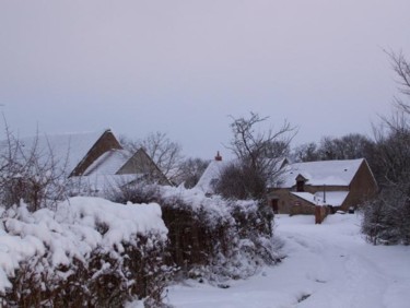 Photographie intitulée "Tapie sous la neige…" par Christine Fric, Œuvre d'art originale