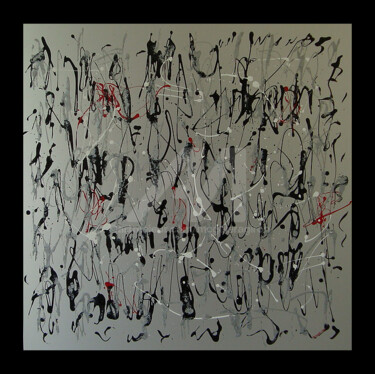 Painting titled "Calligraphie musica…" by Mc Galeragiron, Original Artwork, Other