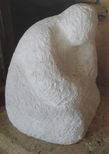 Sculpture titled "LA PENSEUSE" by Mchartrie, Original Artwork, Stone