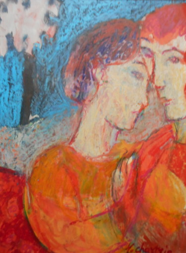 ENSEMBLE Peinture intitulée "ENSEMBLE" par Mchartrie, Œuvre d'art originale, Huile
