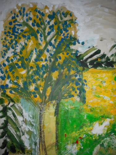 l'OLIVIER Peinture intitulée "l'OLIVIER" par Mchartrie, Œuvre d'art originale, Acrylique Monté sur Châssis en bois