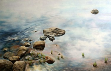 Картина под названием "камни 2" - Михаил Сидоров, Подлинное произведение искусства, Масло