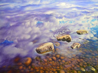 Картина под названием "камни 7" - Михаил Сидоров, Подлинное произведение искусства, Масло