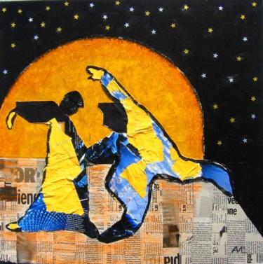 Painting titled "Moonlight dancers" by Agnes Mclaughlin, Original Artwork