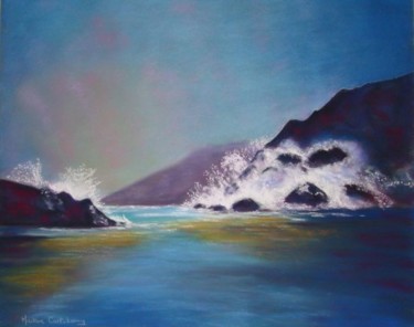 Peinture intitulée "mer" par Martine Cart-Lamy, Œuvre d'art originale