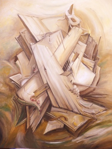 Malerei mit dem Titel "Les 7 péchés capita…" von Matray Marie-Christine, Original-Kunstwerk