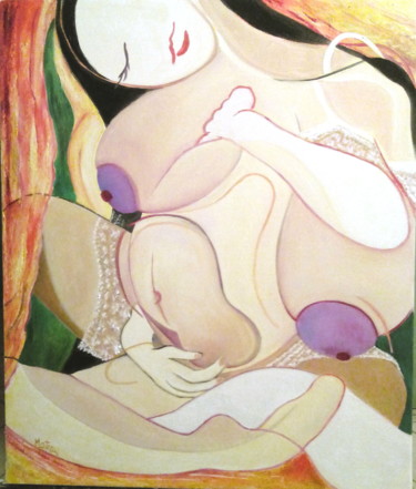 Malerei mit dem Titel "variante-erotique -…" von Matray Marie-Christine, Original-Kunstwerk