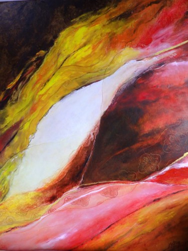 Schilderij getiteld "Harmonie 1" door Matray Marie-Christine, Origineel Kunstwerk, Olie