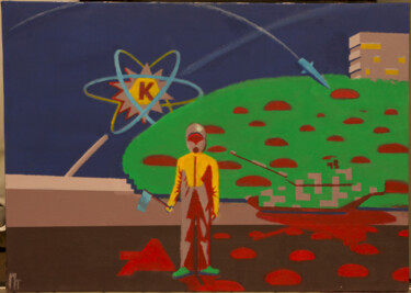 Pittura intitolato "War time" da Mcniti11, Opera d'arte originale, Acrilico