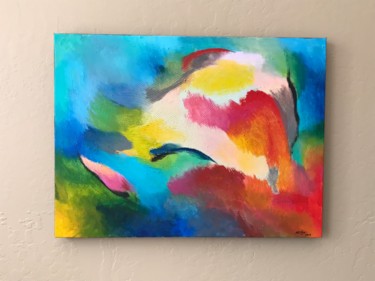 Painting titled "COLOR EVENT" by Mitch Nye, Original Artwork, Acrylic Mounted on Wood Stretcher frame